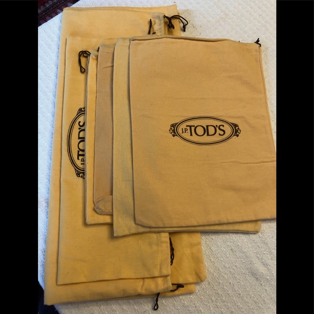 Lot of 8 Tod’s Dust Bags